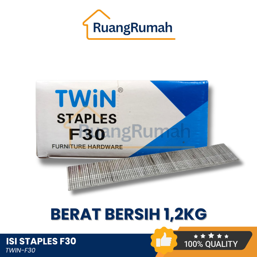 

(Grosir) TWIN Isi Paku Tembak F30 1,2kg Tajam Staples Tembak kualitas MEPLA