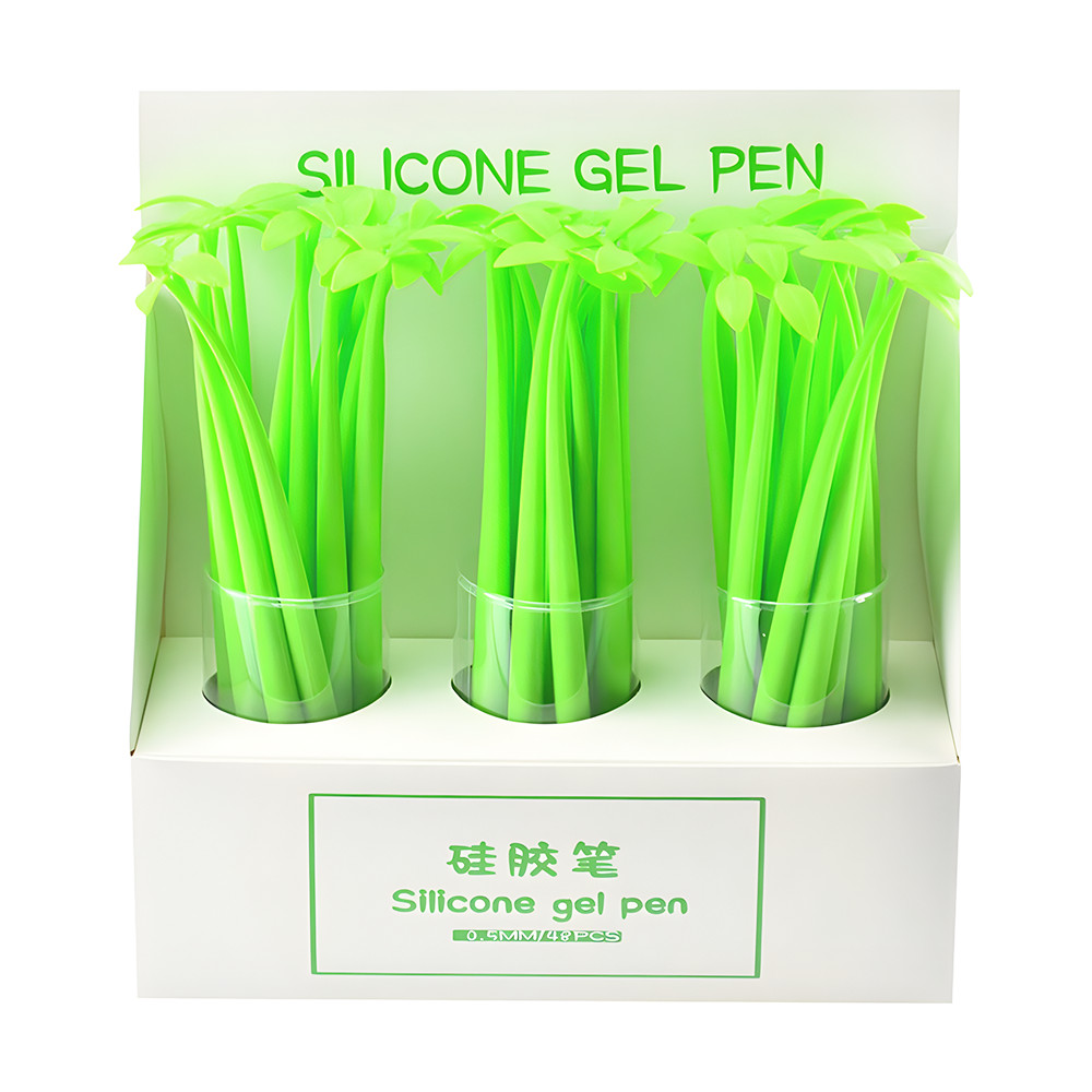 

Korean Elegant Fancy Grass Leaf Pens Kawaii Gel Pen Cute School Funny Writing Cool Aesthetic Stationery 3D Office Journal Supply