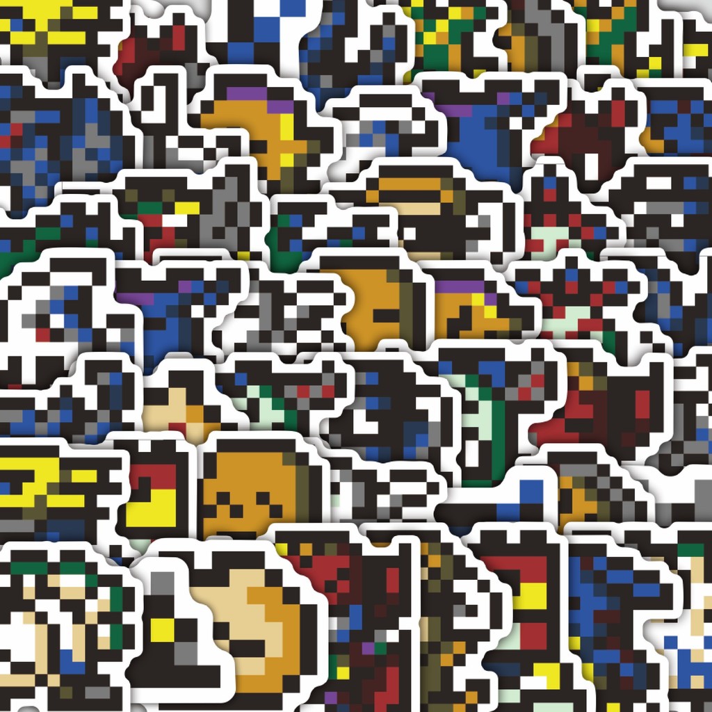 

Stiker Cutting Pack Stiker Pixel Digimon V12 Isi 100Pcs Series Aesthetic Lucu Keren Untuk Koper Bahan Vynil