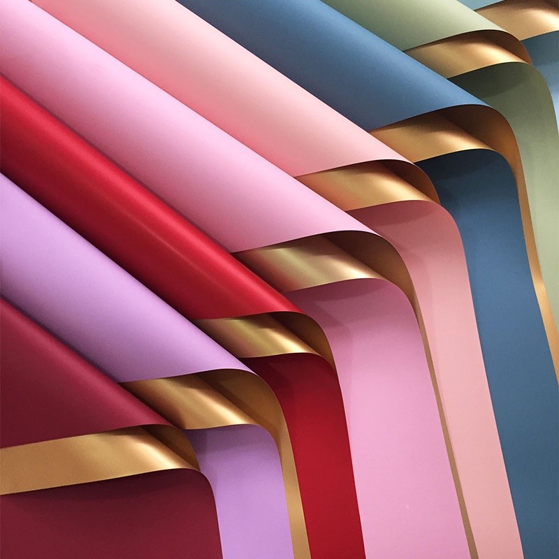 

Ivypaper - Flower Wrapping Paper Bicolor Gold 1 LEMBAR / Cellophane Kertas Buket / Pembungkus Bunga