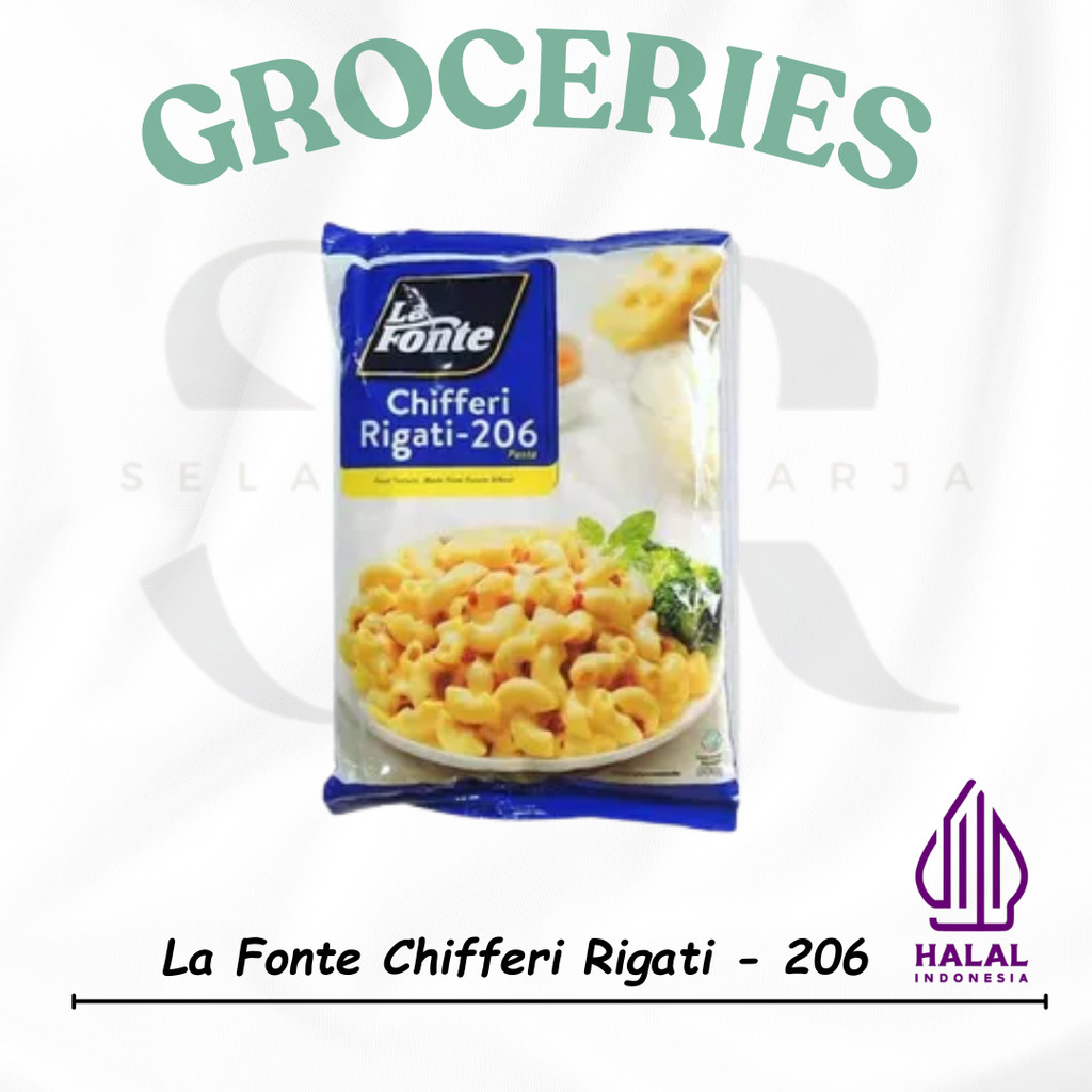 

La Fonte Macaroni Chifferi Rigati-206 Pasta 450g – Pasta Macaroni Premium dari Italia