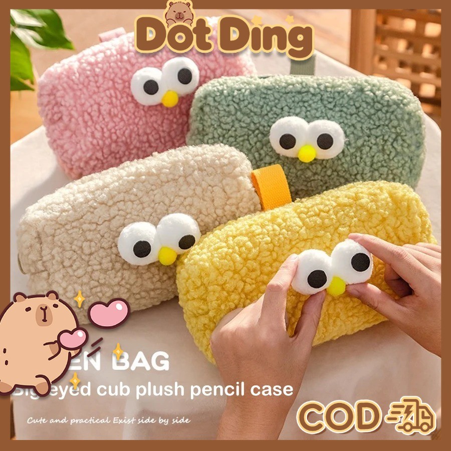 

[DOTDING] Tas Pensil Bulu Lucu Kantong Penyimpanan Beruang Kartun Imut Tas Kosmetik Alat Tulis Korea Perlengkapan Sekolah