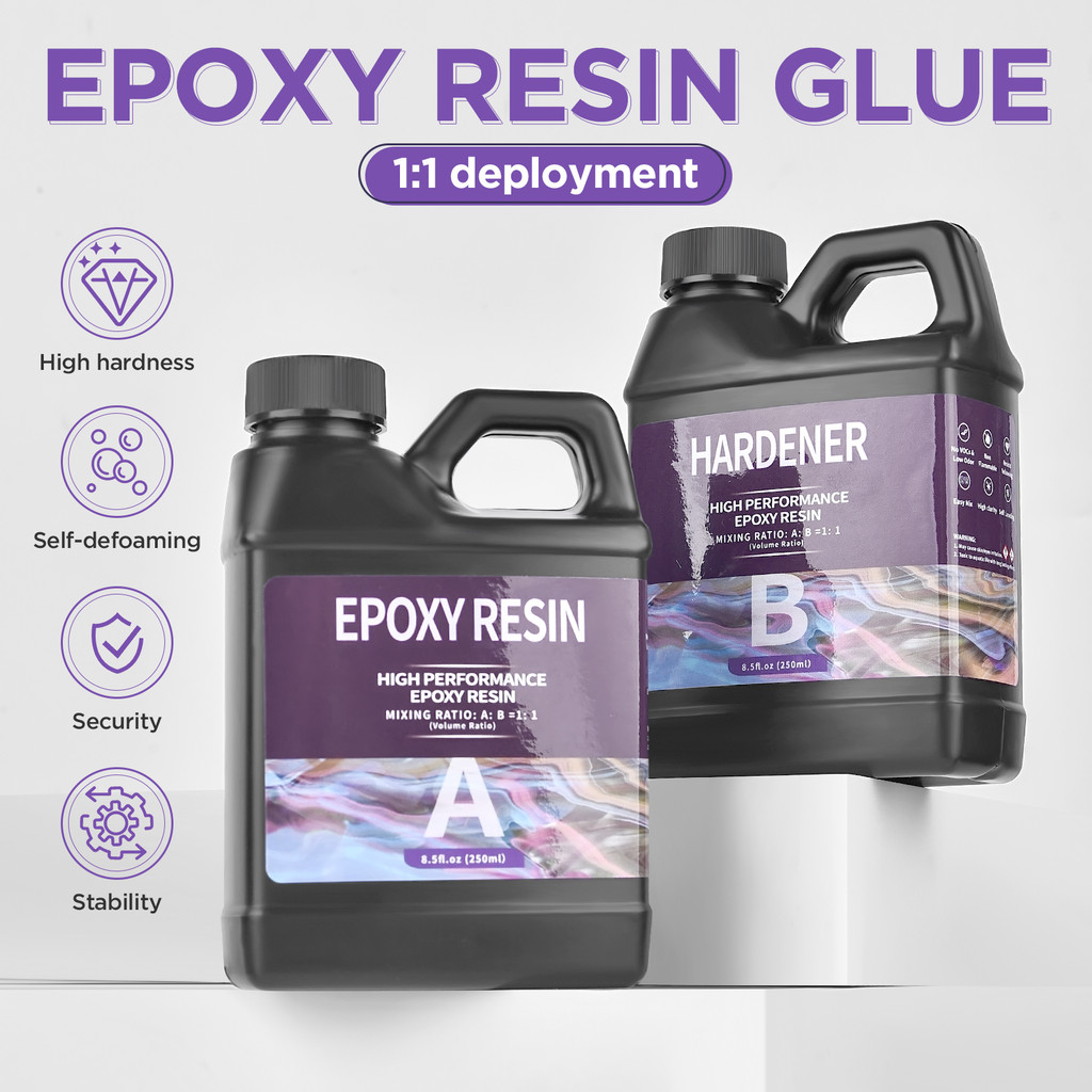 

500/1000ml 1:1 AB Resin Epoxy Glue High Adhesive Hardener Crystal Glue Jewelry Making Transparent Mix Clear DIY Resin Mold Crafs