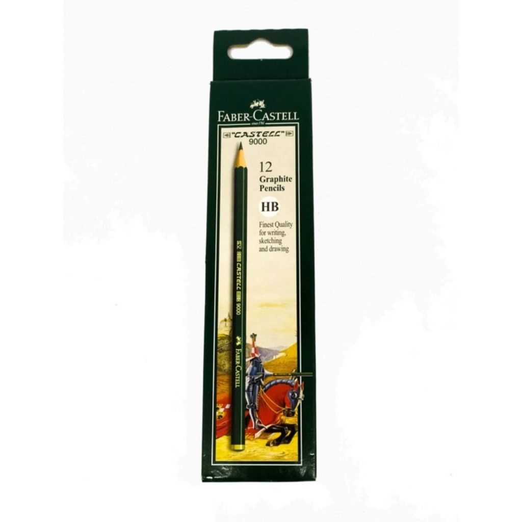 

9000 HB PENSIL FABER CASTELL BOX ISI 12 BATANG KAYU