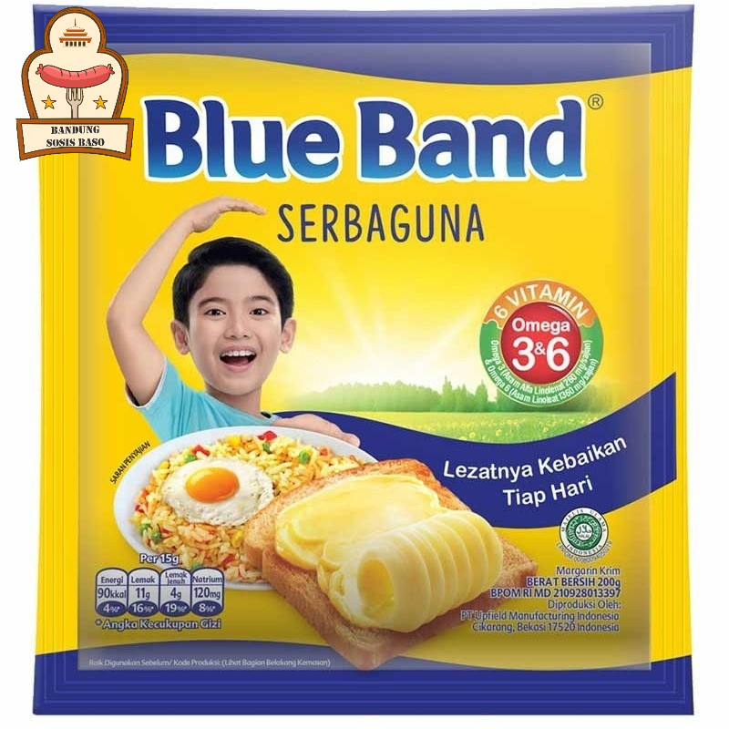 

Blue Band Serbaguna Sachet 200gr - Margarin Legendaris untuk Rasa & Aroma Terbaik