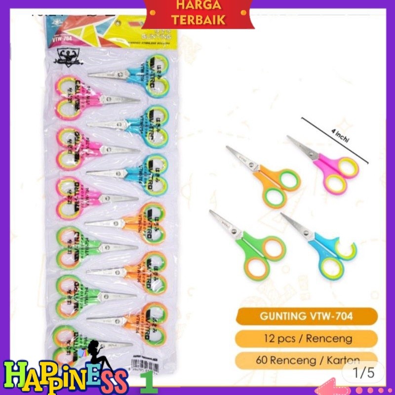 

Gunting Warna 12 Pcs Stainless Steel