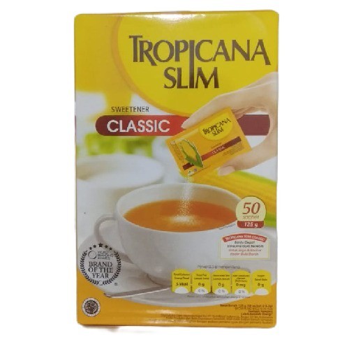 

TROPICANA SLIM SWEETENER SACHET 50'S