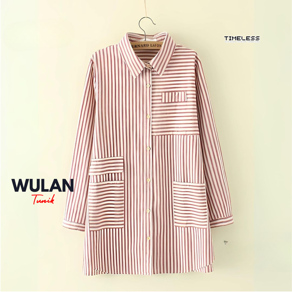 Timeless | Fashion Muslim Tunik Wulan Model Salur