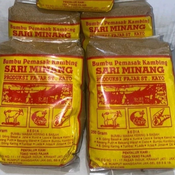 

Bumbu Pemasak Rendang SARI MINANG 250 Gram