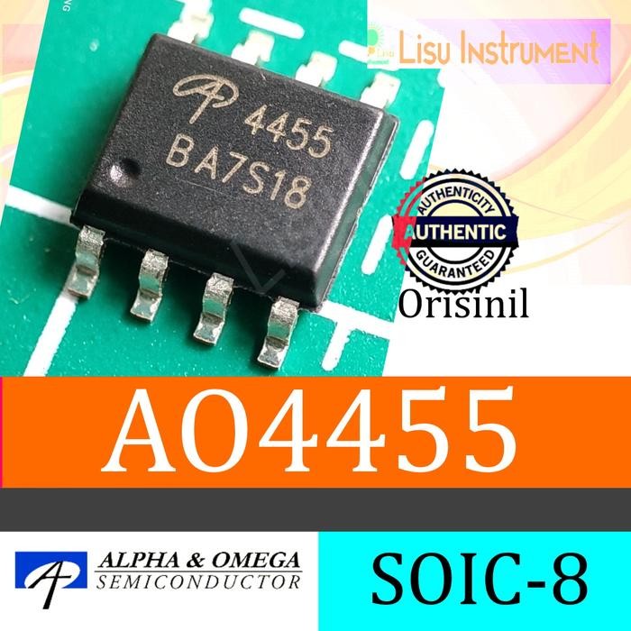 AO4455 30V 17A P-Channel MOSFET SOIC-8 Alpha & Omega Semiconductor Ori