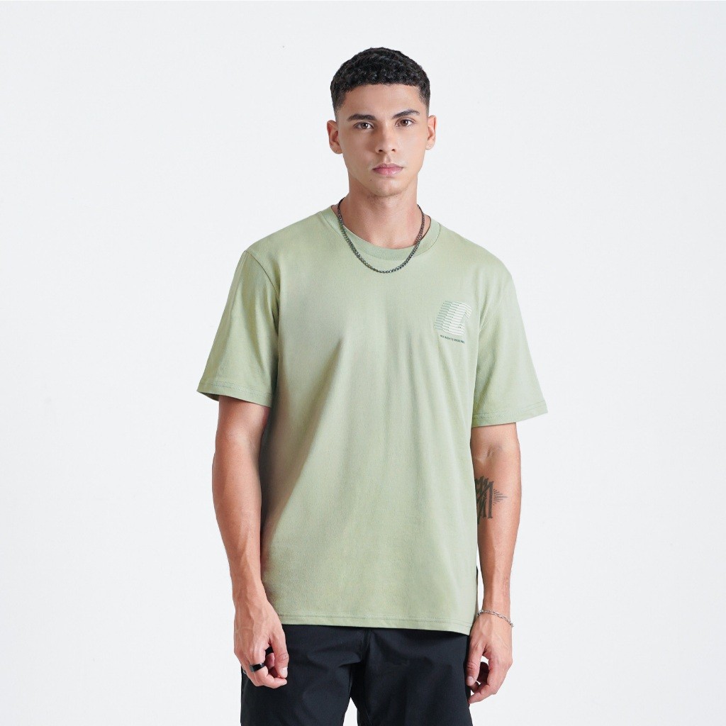 LIM_STORE CELCIUS Kaos Lengan Pendek Reguler Fit LIN001311C LIN001440C Light Green