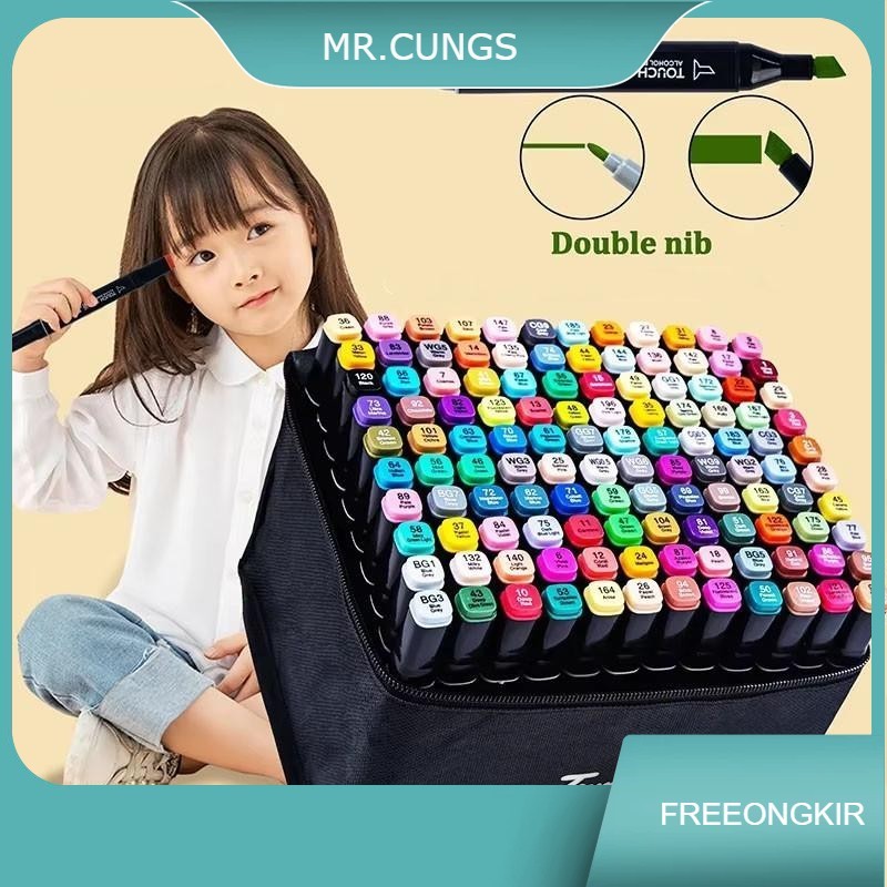 

Touch 60/80/120/168 Warna Sketsa Touch Spidol Umum Animation Marker Pensil Set General​