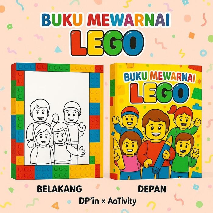 

DpinxAaTivityBuku Gambar Mewarnai [ LEGO ] Anak Karakter Lucu – Edukasi & Hiburan Kreatif | Buku Aktivitas Belajar Menggambar untuk PAUD TK SD - A4