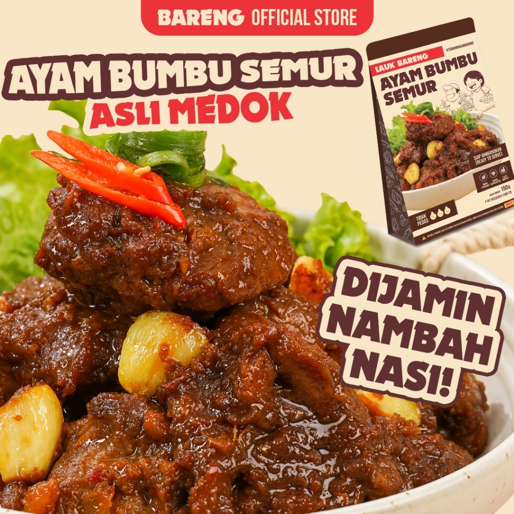 

New Lahap Bareng | Ayam Bumbu Semur | Makanan Instant Ready to Eat, Real Food dan Tanpa PengawetPremium