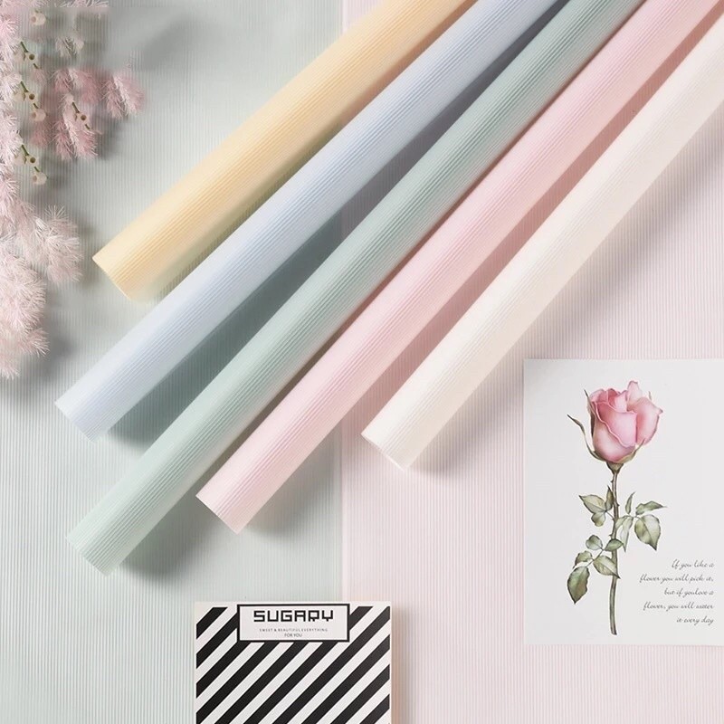 

Rose Paper - Kertas Buket Polos Solid Warna Cellophane Flower Wrapping Paper KB6167