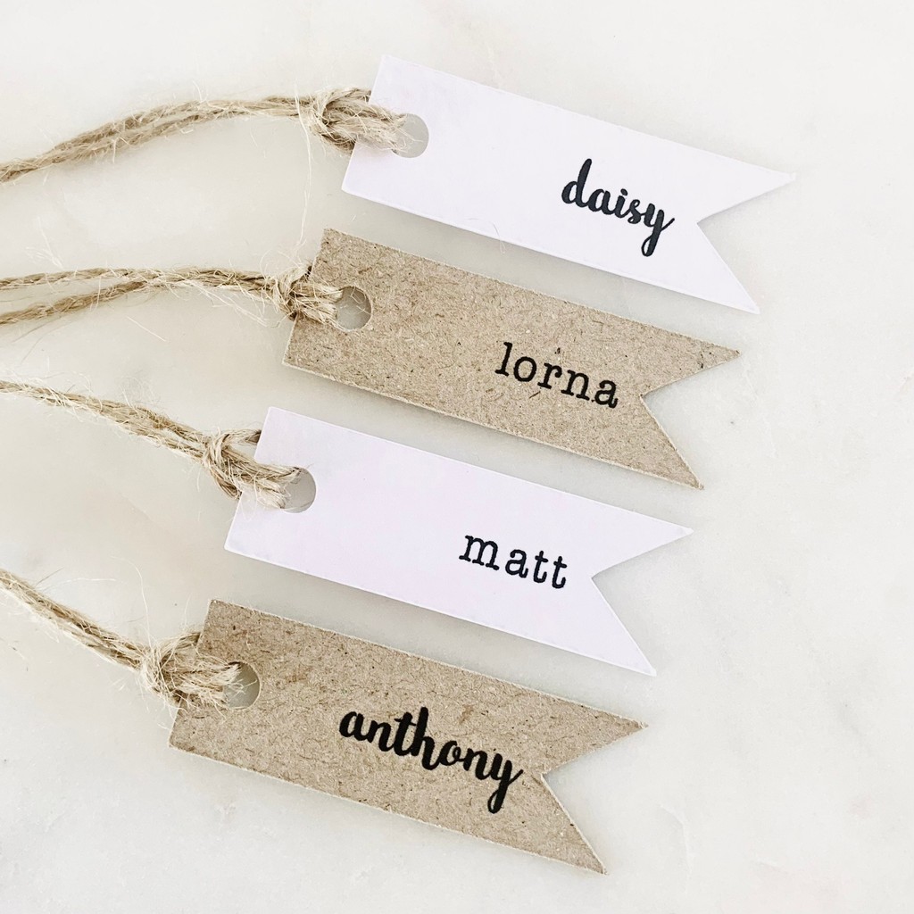 

100pcs all Personalized Calligraphy Gift Tags Mini Name Tags - Rustic Gift Tags - Favor Tags - Place Names - Seating Chart Tags