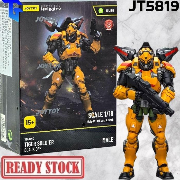 promo JOYTOY 1/18 Corvus Belli Infinity Yu Jing Tiger Soldier - Black Ops Male JT5819 - Black Ops Ha