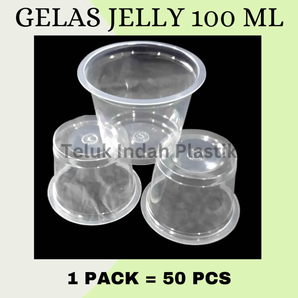 Gelas Plastik Cup puding jelly 100ml | Cup Saos / jelly 100 ML/ puding murah ekonomis