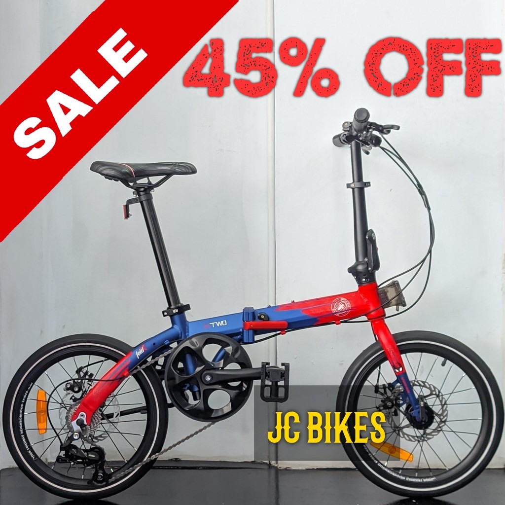 Sepeda Lipat Element FoldX X2 Alloy 16" 9 Speed Spiderman Edition