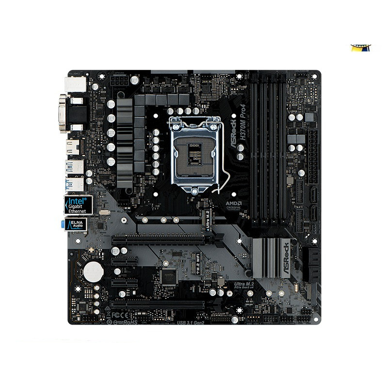 ASROCK H370M Pro4 motherboard Socket LGA 1151 DDR4 H370