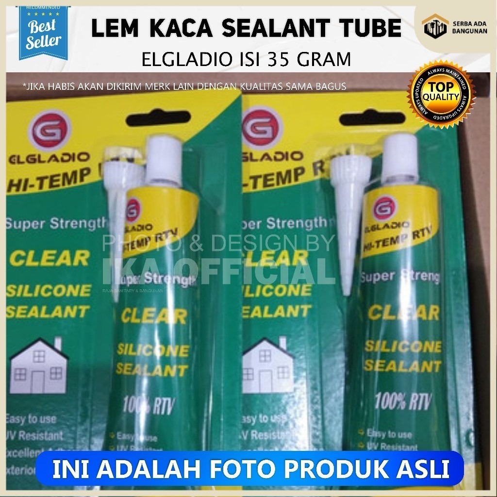 SAB LEM KACA SEALENT ODOL Lem Kaca Sealent Kaca Silicone Kecil Odol Aquarium Alumunium / Lem Kaca Se