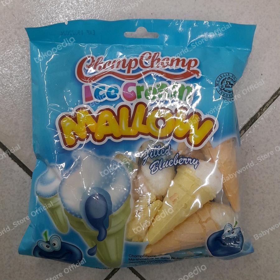 

Chomp Chomp Ice Cream Mallow Marshmallow Es Krim IMPORT Rasa Blueberry 60gr