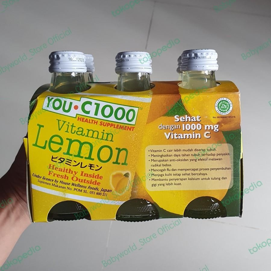 

You C 1000 Pack ( 6pcs ) Minuman Rasa Orange / Lemon / Mango / Apple
