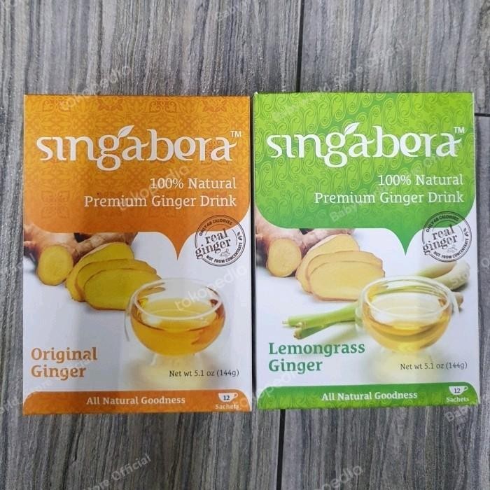 

Singabera Premium Ginger Drink (12Sachets) Teh Jahe Rasa Original / Lemongrass / Roselle / Lemon / Cinnamon