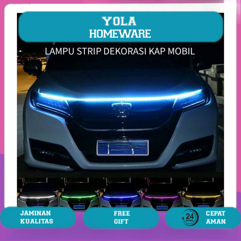 LAMPU STRIP LED FLEKSIBEL UNIVERSAL UNTUK DEKORASI MOBIL / LAMPU STRIP NEON 12V