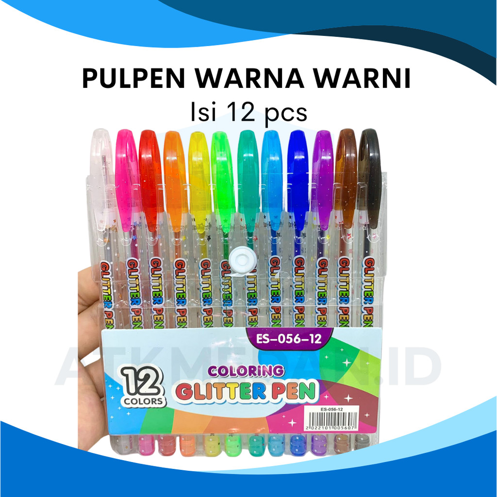 

PEN GEL GLITTER PELANGI BLINK BLINK 12 WARNA