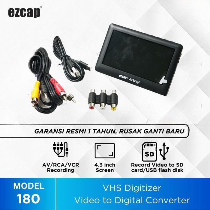 Ezcap180 AV RCA VCR Recorder Save to Flashdisk / Micro SD Ezcap 180
