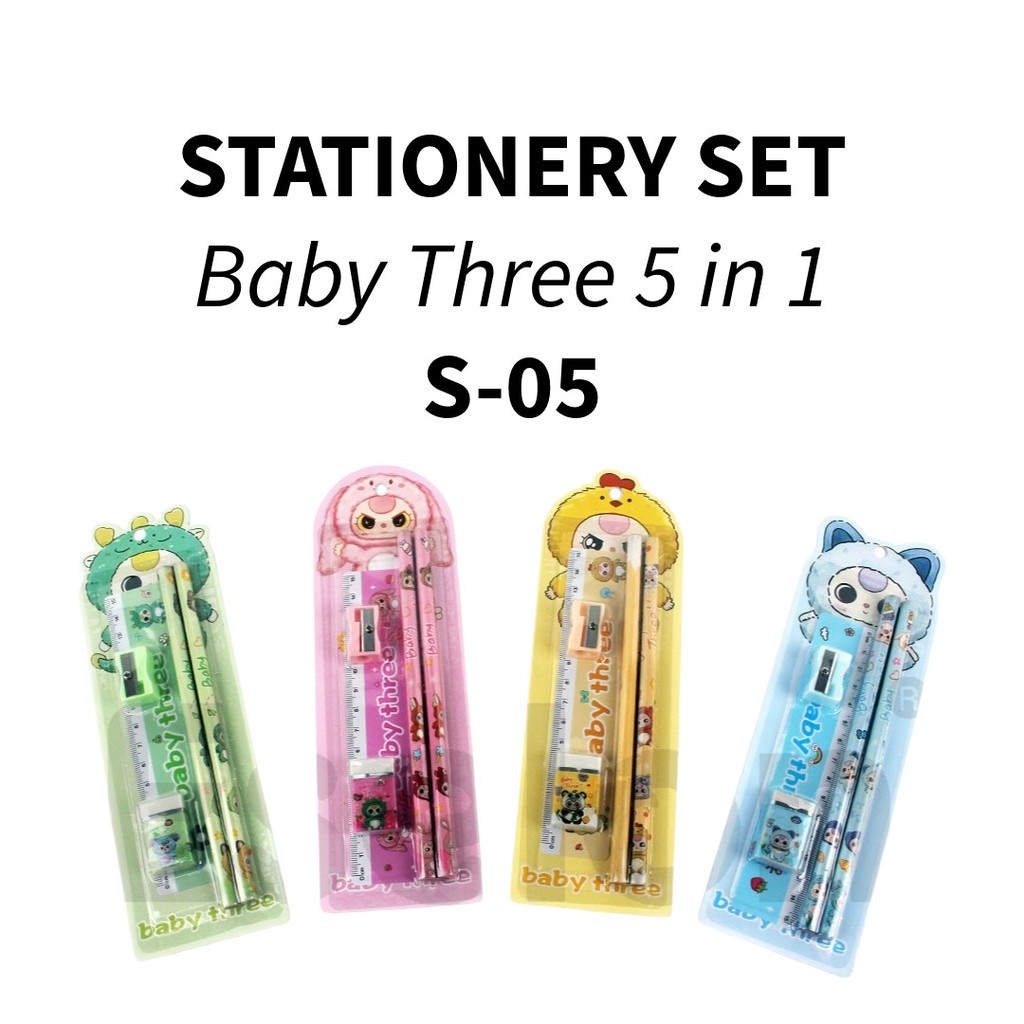 

♚Stationary Set S-05 / Paket Alat Tulis / Stationary set Baby Three♚