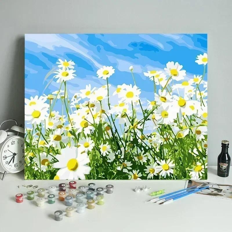 

Tulip DIY Digital Acrylic Flower Painting, Hand-Filled Landscape Painting, Explosion, 22397