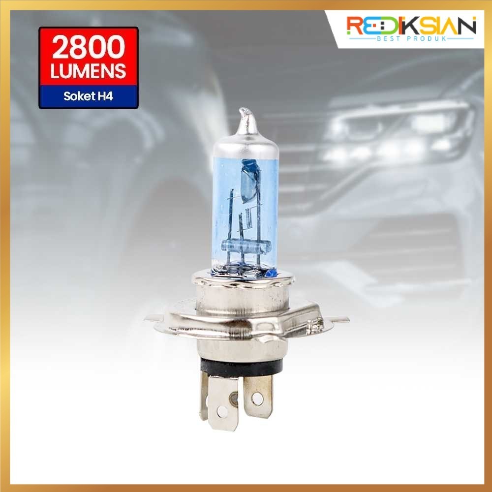 Lampu Depan Mobil Headlamp Xenon H4 Warm White 100/90W 1 PCS |  Car Headlamp Warm White 100/90W