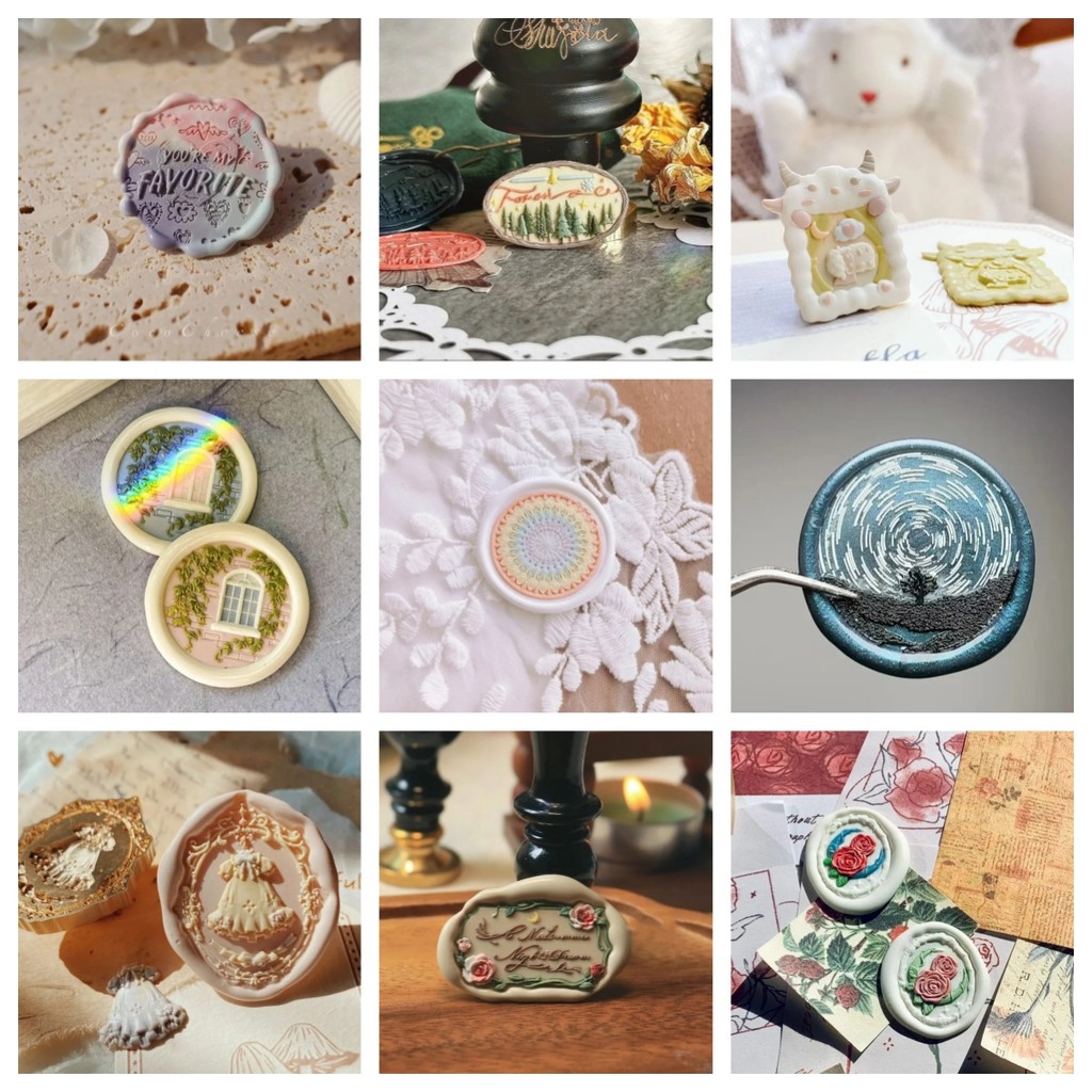 

Conch Love Rose Stamp Copper Fire Seal Head Invitation Gift Craft Toy Fine Carving Seal Shaped Relief Envelope Seal Craft Toy