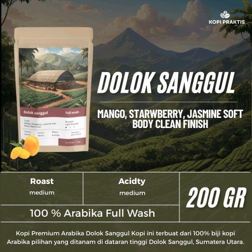 

ROASTED BEANS ARABIKA FULL WASG DOLOK SANGGUL 200 GR | BIJI KOPI SANGRAI | Coffee - GILING HALUS