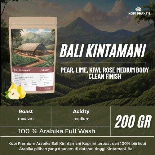 

ROASTED BEANS ARABIKA FULL WASH BALI KINTAMANI 200 GR | BIJI KOPI SANGRAI | Coffee - GILING HALUS