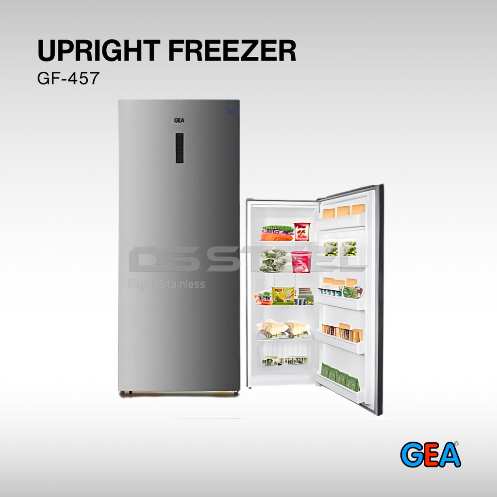 GEA Upright Freezer GF-457 - Freezer Hemat Listrik 457 Liter Inverter No Frost