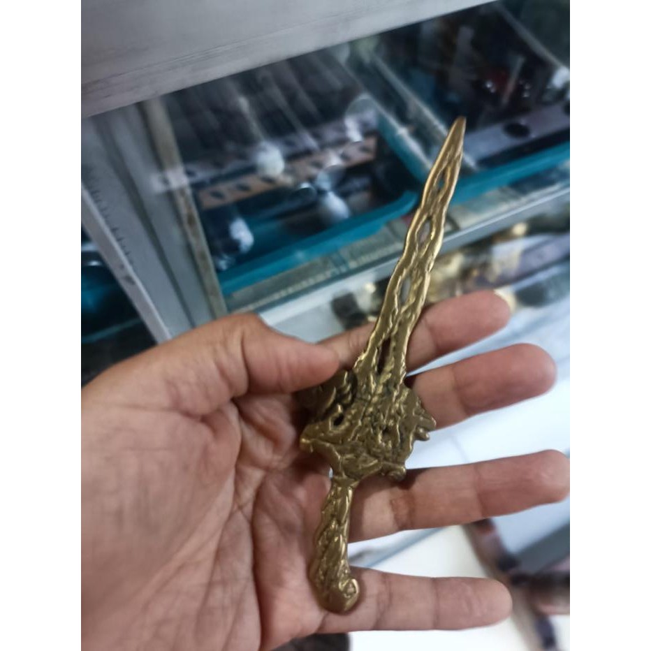 keris naga kembar lilit emas full kuningan termurah jimatan raden wijaya sepuh majapahit bkKeris sen