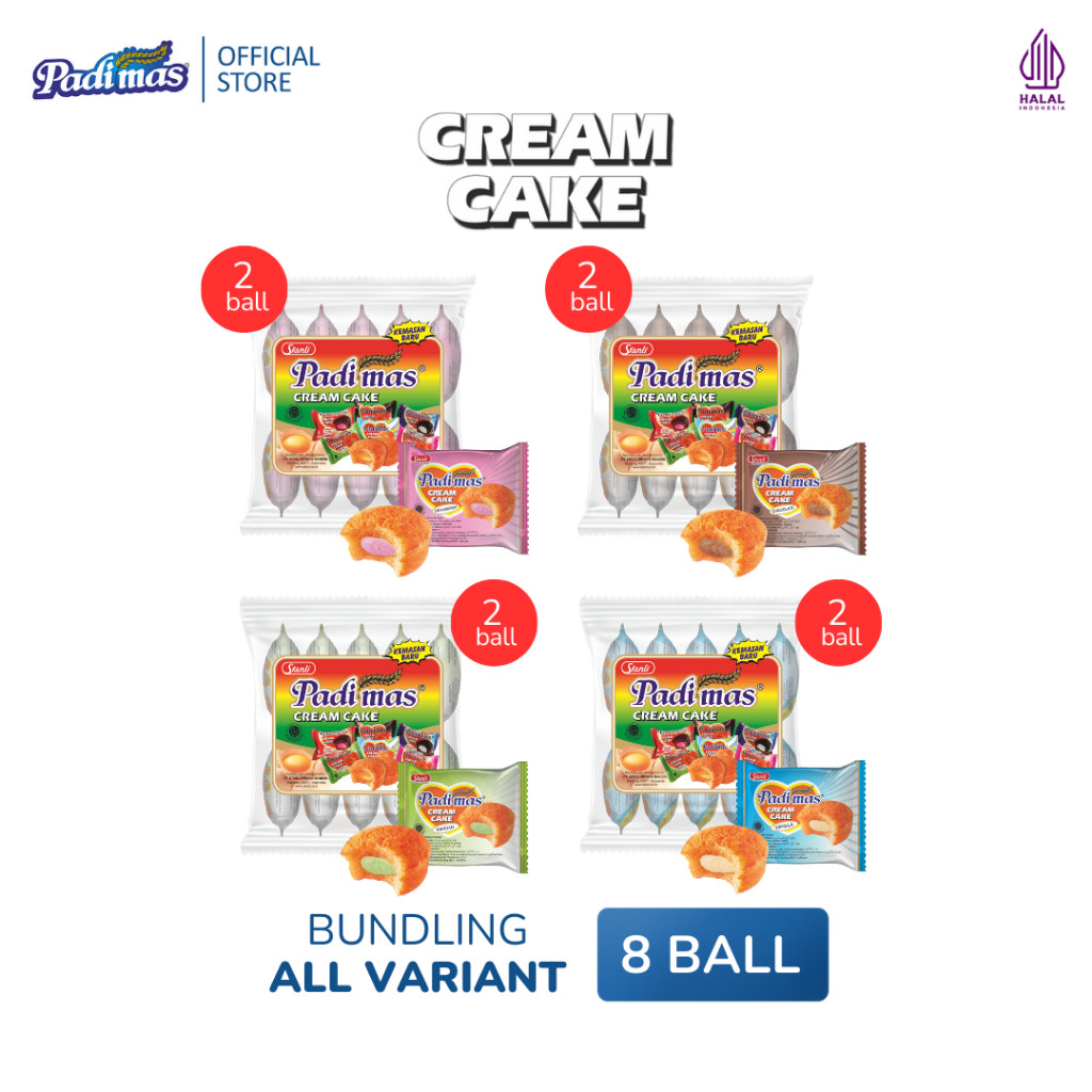 

Bolu Padimas Cream Cake 8 Ball All Varian