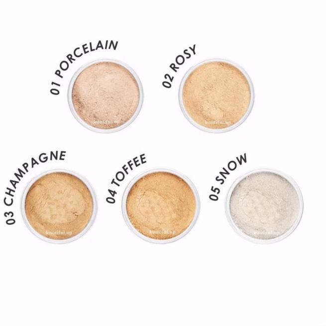 MAKE OVER Silky Smooth Translucent Powder 35gr | Makeover Bedak Tabur By Ailin Kosmetik - 01 PORCELA