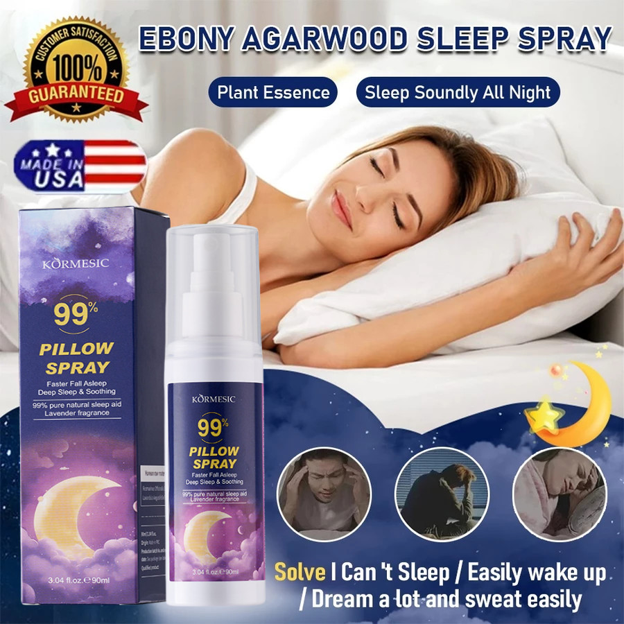 Sleep spray Deep sleep Aromatherapy essential oil spray Pillow mist Obat tidur spray Sleep Mist Buat