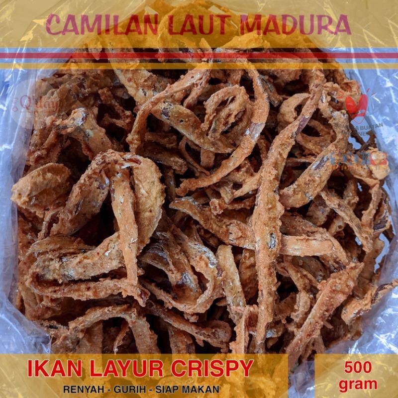 

Ikan Layur Crispy Gurih Renyah Camilan Laut Madura Oleh-oleh Khas - 500gr