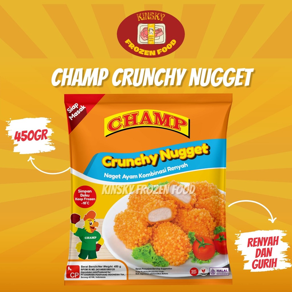 

CHAMP CRUNCHY NUGGET 450GR