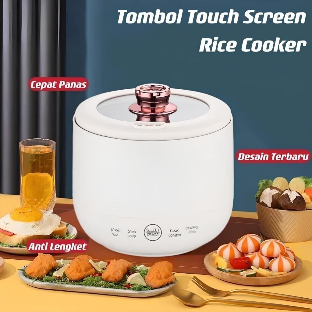 Panci Listrik Rice Cooker mini 1.6L Rice Cooker/Penanak Nasi 400W Serbaguna Elektronik pot Rice Cook