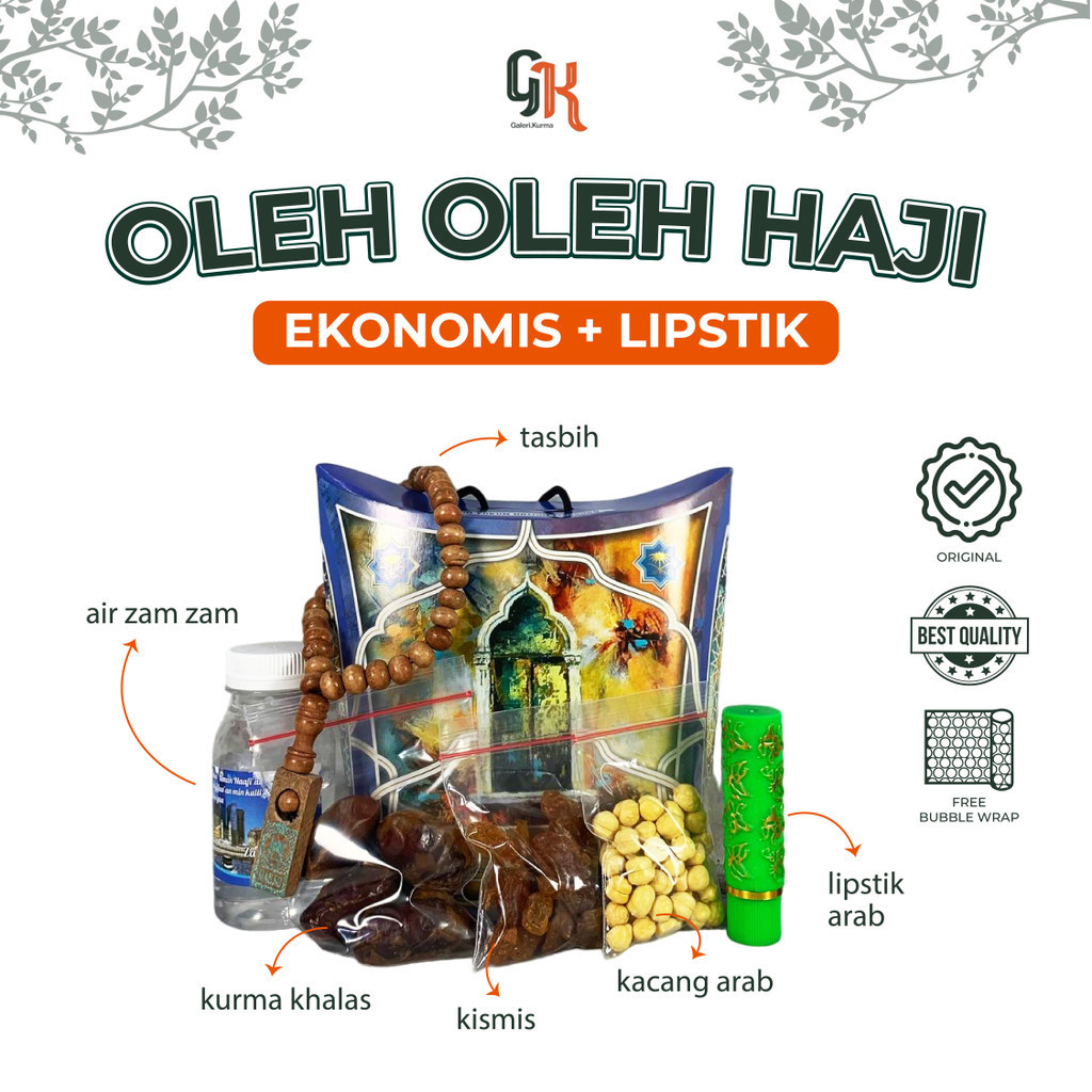 

Paket Oleh Oleh Haji dan Umroh Grosir Murah EKONOMIS plus LIPSTICK