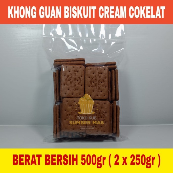 

BISKUIT LEMON PUFF / KHONG GUAN / BISKUIT KILOAN 500 GR - Cream Cokelat