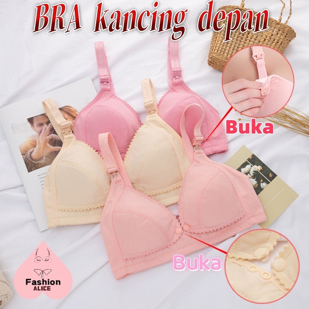 {COD✅]bh kancing depan,bh menyusui,Bra menyusui,bh ibu menyusui,bh menyusui tanpa kawat,bh tanpa kaw