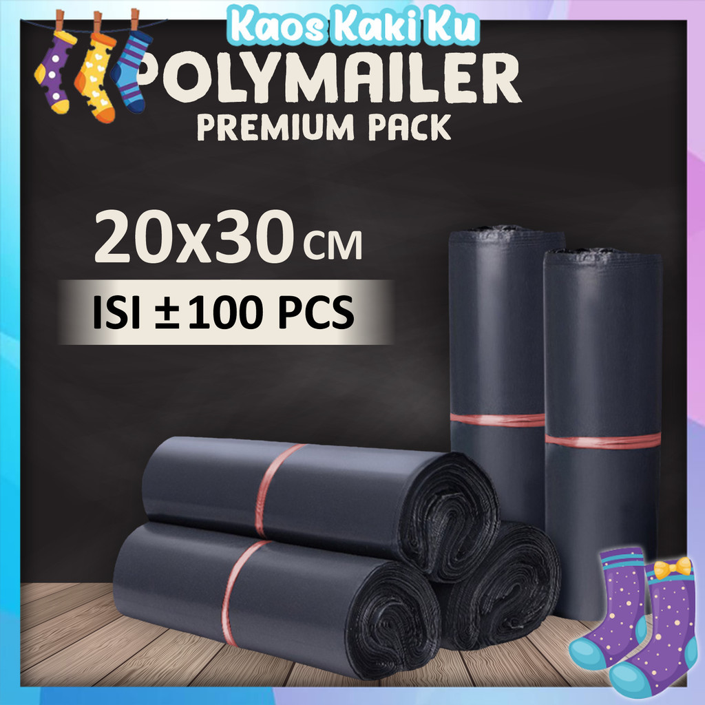 

Plastik Polymailer Olshop Kantong Plastik Packing Online Shop Hitam Bahan Tebal 20 x 30 1077