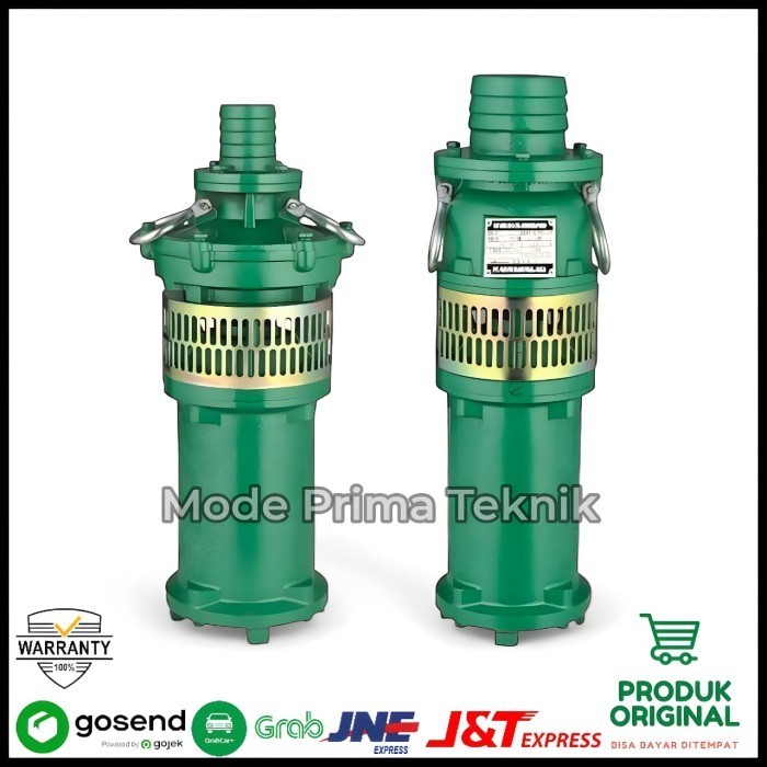 Pompa Celup Kolam Tambak udang Submersible water pump 4inch air asin